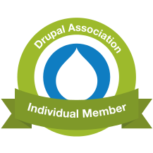 Drupal assiociation individual member badge